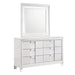 Elements International Twenty Nine Youth Dresser in White - Vida Furniture (Laredo,TX)