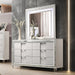 Elements International Twenty Nine Youth Dresser in White - Vida Furniture (Laredo,TX)