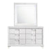 Elements International Twenty Nine Youth Dresser in White - Vida Furniture (Laredo,TX)