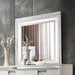 Elements International Twenty Nine Youth Mirror in White - Vida Furniture (Laredo,TX)