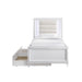 Elements International Twenty Nine Youth Twin/Full Trundle in White - Vida Furniture (Laredo,TX)