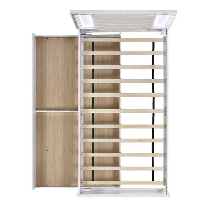 Elements International Twenty Nine Youth Full Panel Bed in White - Vida Furniture (Laredo,TX)