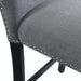 Elements International Tuscany Counter Height Side Chair (Set of 2) in Black/White - Vida Furniture (Laredo,TX)