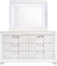 Elements International Twenty Nine Dresser in White - Vida Furniture (Laredo,TX)