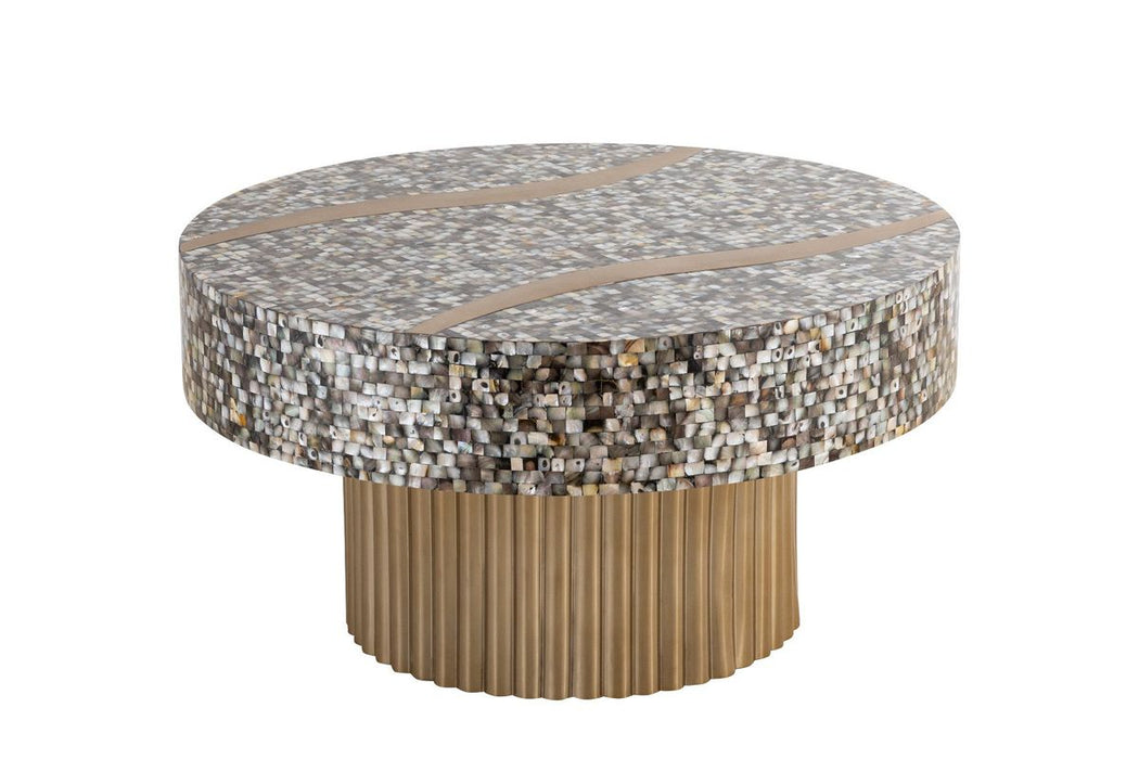 Galaxy Home T 1207-32 Coffee Table in Gold - Vida Furniture (Laredo,TX)