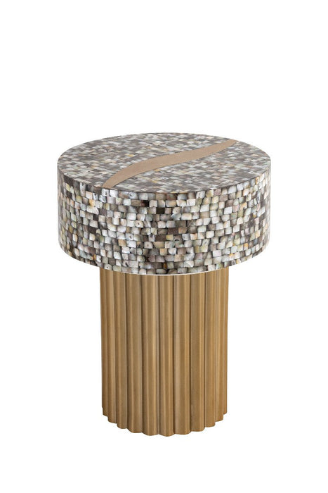 Galaxy Home ET 1207-16 End Table in Gold - Vida Furniture (Laredo,TX)