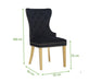 Galaxy Home Simba Gold Legs Dining Chair (Set of 2) in Black - Vida Furniture (Laredo,TX)