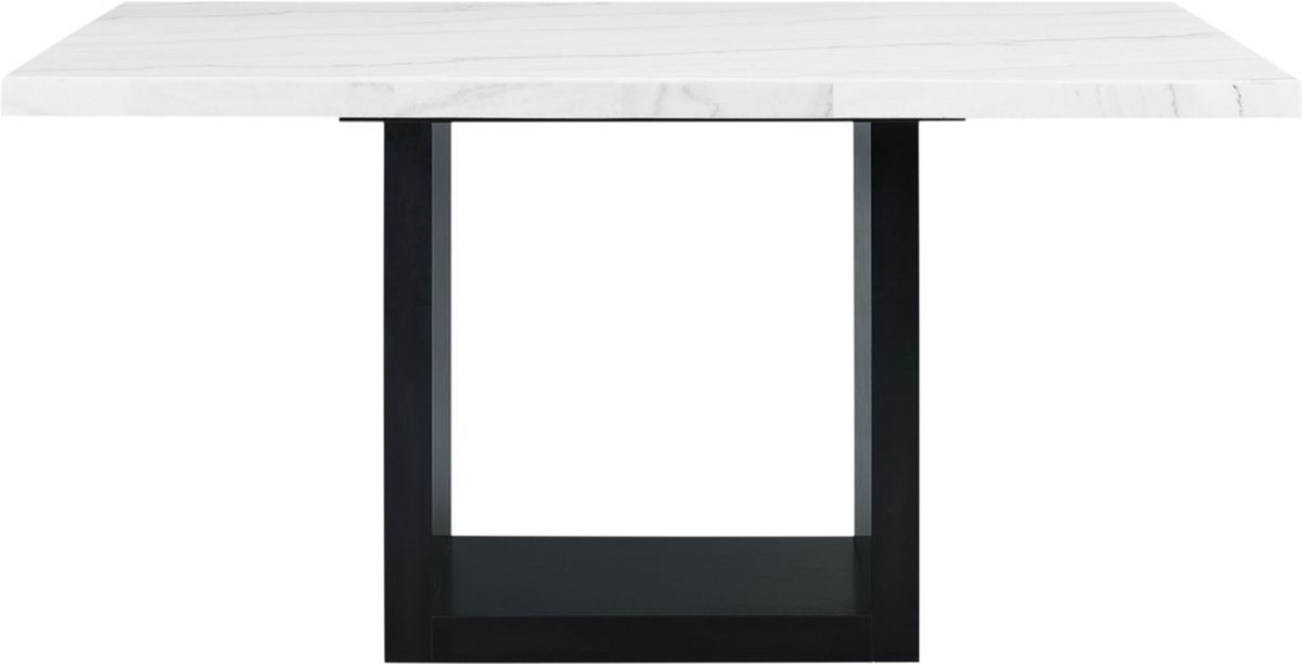 Elements International Valentino Counter Height Dining Table in Black/White CVL500CTC - Vida Furniture (Laredo,TX)