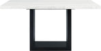 Elements International Valentino Counter Height Dining Table in Black/White CVL500CTC - Vida Furniture (Laredo,TX)