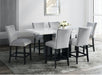 Elements International Valentino Counter Height Dining Table in Black/White CVL500CTC - Vida Furniture (Laredo,TX)