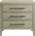 Elements International Versailles Nightstand in Grey - Vida Furniture (Laredo,TX)