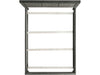 Elements International Wade King Bed in Gray - Vida Furniture (Laredo,TX)