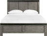 Elements International Wade Twin Bed in Gray - Vida Furniture (Laredo,TX)