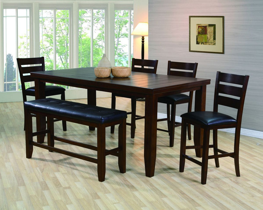 Crown Mark Bardstown Counter Height Table in Espresso - Vida Furniture (Laredo,TX)
