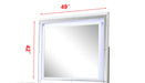 Galaxy Home Sterling Mirror in White - Vida Furniture (Laredo,TX)