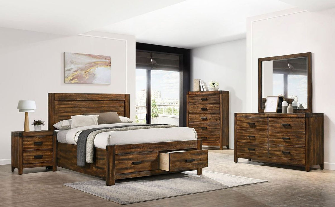 Elements International Warner Youth Mirror in Chestnut - Vida Furniture (Laredo,TX)