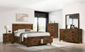 Elements International Warner Youth Nightstand in Chestnut - Vida Furniture (Laredo,TX)