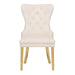 Galaxy Home Simba Gold Legs Dining Chair (Set of 2) in Beige - Vida Furniture (Laredo,TX)