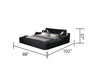 Galaxy Home Zoya Modern Style Queen Bed in Black 698781236338 - Vida Furniture (Laredo,TX)
