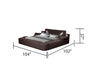 Galaxy Home Zoya King Bed in Brown - Vida Furniture (Laredo,TX)