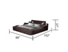 Galaxy Home Zoya Modern Style Queen Bed in Brown - Vida Furniture (Laredo,TX)